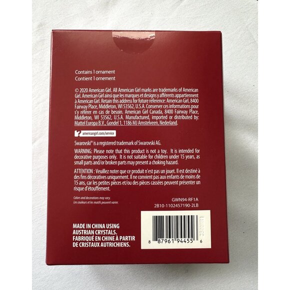 American Girl Nutcracker Collection Candy Cane Land of The Sweets Ornament - Picture 4 of 5